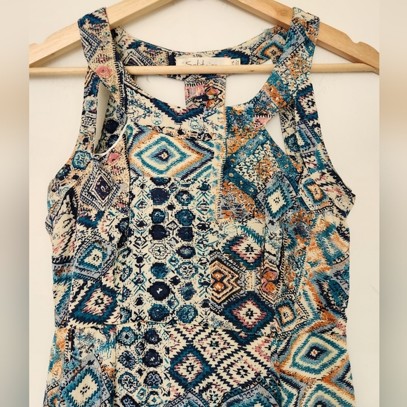 Tribal Print Maxi Bohemian Dress Size S - Picture 8 of 13